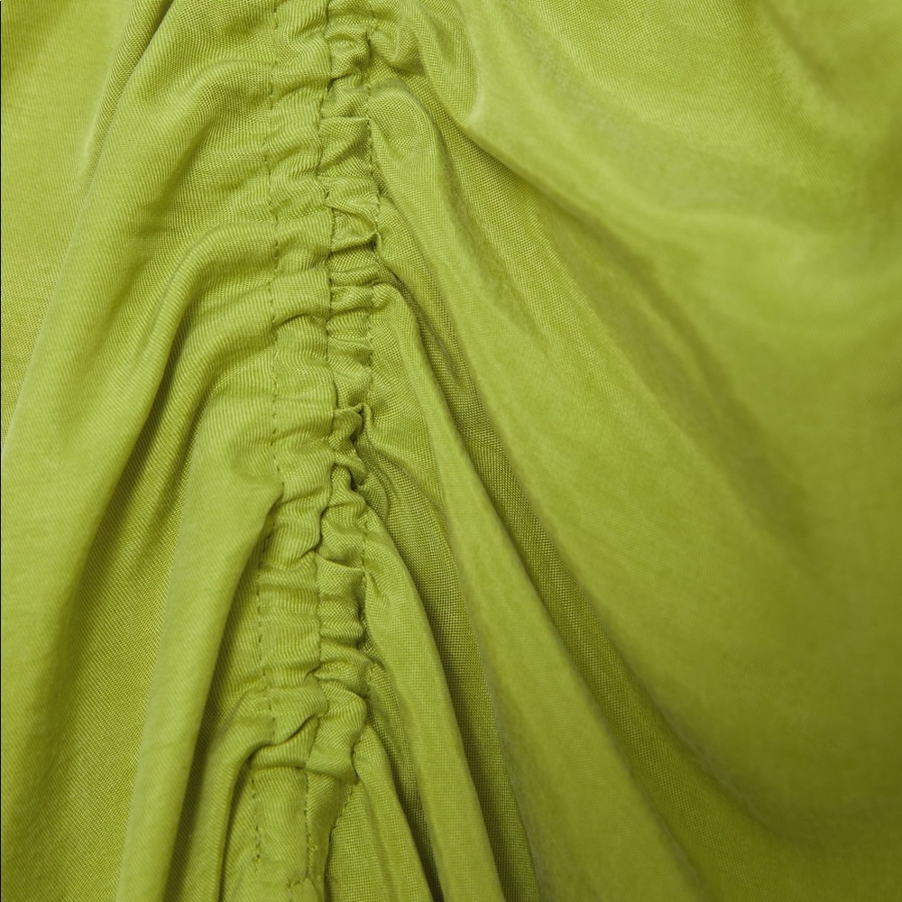 Zara RUCHED MIDI HIGH WAIST SKIRT w/Front Slit NEW - Picture 11 of 11